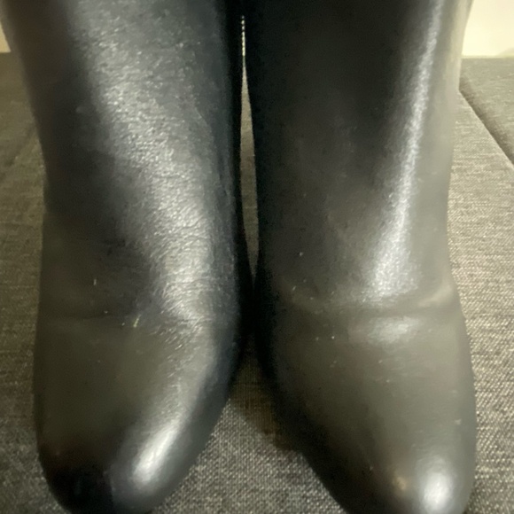 Steve Madden Juliet Black Leather Office Casual Heel Ankle Boot- Sz-9 - Picture 15 of 16